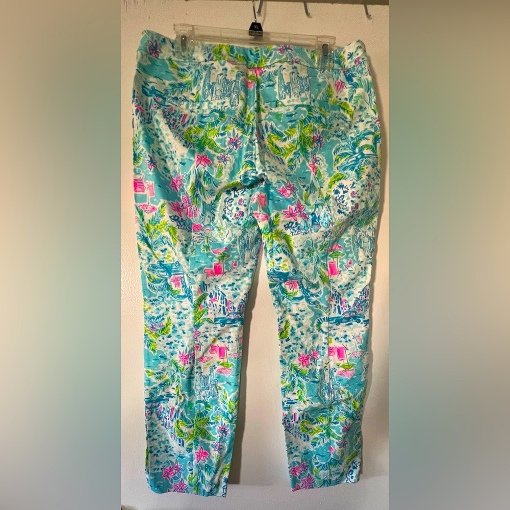 NWT Lilly Pulitzer Kelly Skinny Crop Pant - What a Lovely Place - 12 - Picture 3 of 3